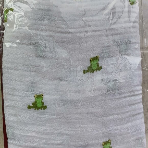 New 2 Pcs aden + anais Baby Swaddle Muslin Cotton Blanket Frog And Caterpillar - Picture 3 of 3